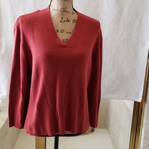 J.Jill V neck Sweater